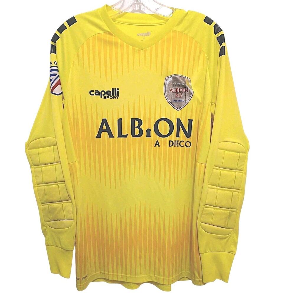 Capelli Goalkeeper Shirt S Yellow Padded Arms Long Sleeve Albion Classy 0